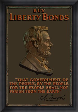 Framed Buy Liberty Bonds Print