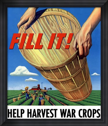 Framed Fill It - War Crops Print