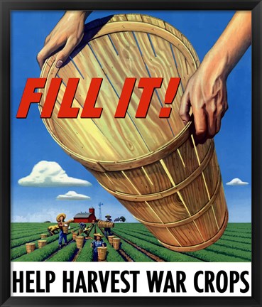 Framed Fill It - War Crops Print