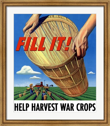 Framed Fill It - War Crops Print