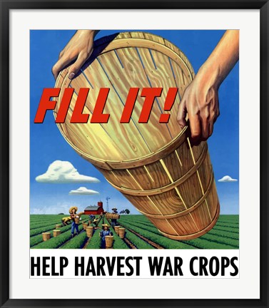 Framed Fill It - War Crops Print