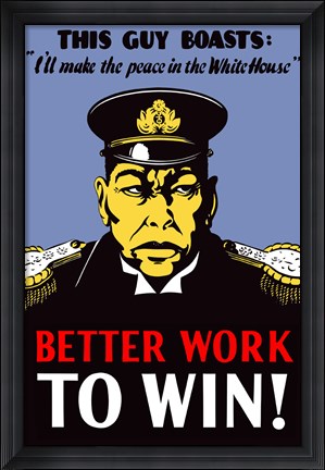 Framed Better Work to Win Print
