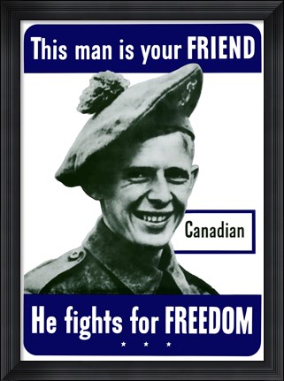 Framed This Man is Your Friend - Canadian Print