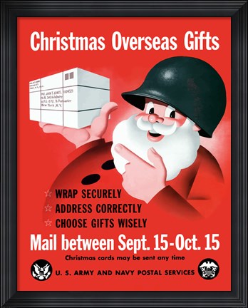 Framed Christmas Overseas Gifts Print