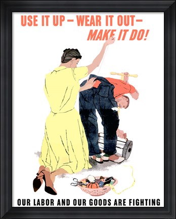 Framed Make It Do! Print