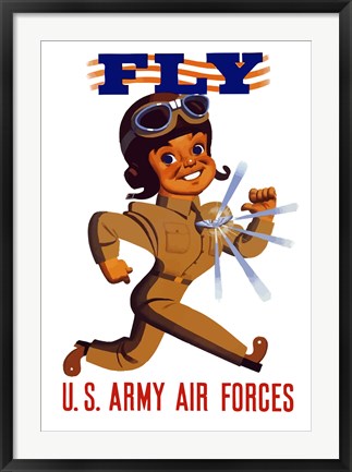 Framed Fly US Army Air Forces Print