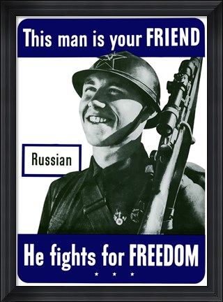 Framed This Man is Your Friend - Russian Print