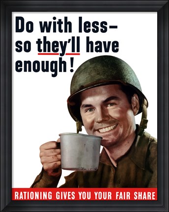 Framed Do With Less Print