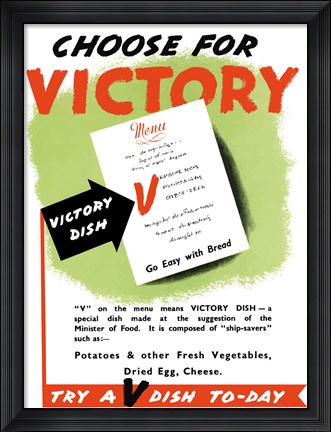 Framed Choose for Victory Print