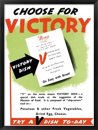 Framed Choose for Victory Print