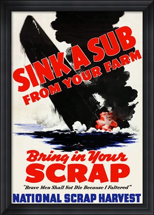 Framed Sink a Sub Print