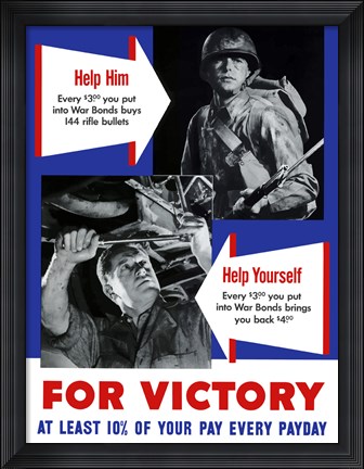 Framed Help Him, Help Yourself Print