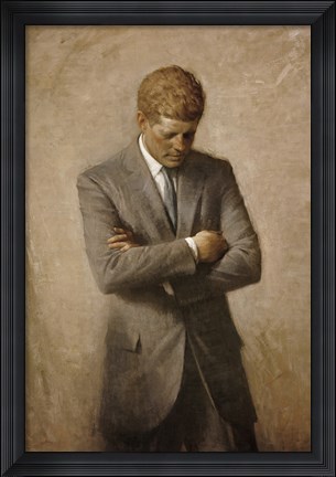 Framed John F Kennedy Print