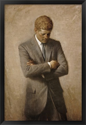 Framed John F Kennedy Print