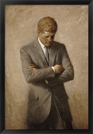 Framed John F Kennedy Print