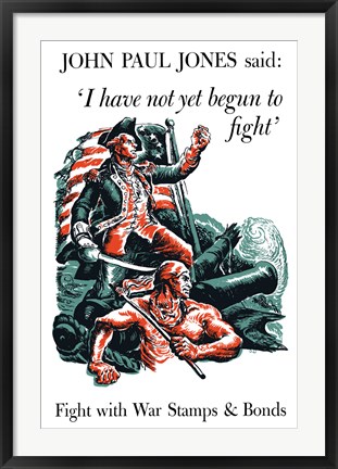 Framed Fight With War Stamps and Bonds Print