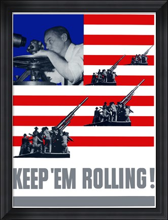 Framed Keep &#39;Em Rolling! Print