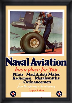 Framed Naval Aviation has a Place for You Print