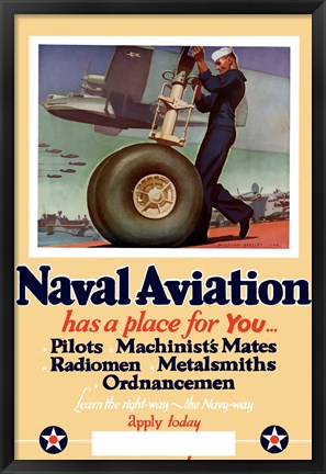 Framed Naval Aviation has a Place for You Print