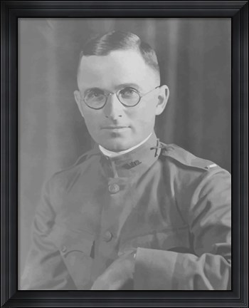 Framed Potrait of Harry S Truman in uniform Print