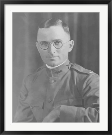 Framed Potrait of Harry S Truman in uniform Print