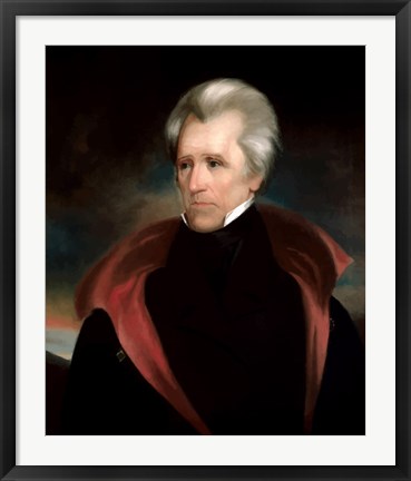 Framed President Andrew Jackson Print