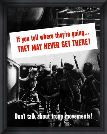 Framed If You Tell Where They&#39;re Going? Print