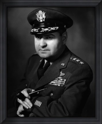 Framed Portrait of General Curtis Lemay Print