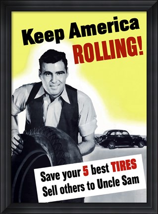 Framed Keep America Rolling! Print