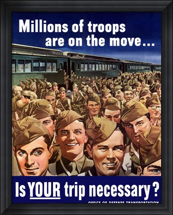 Framed Millions of Troops are on the Move Print