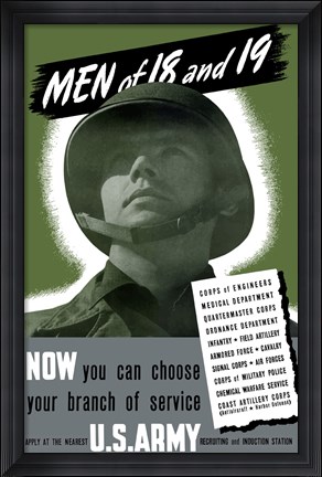 Framed Men of 18 and 19 Print