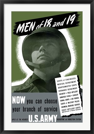 Framed Men of 18 and 19 Print