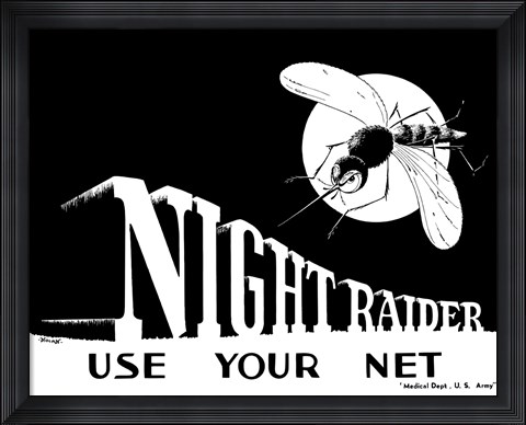 Framed Night Raider, Use Your Net Print