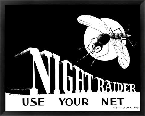 Framed Night Raider, Use Your Net Print