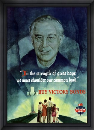 Framed Buy Victory Bonds Print
