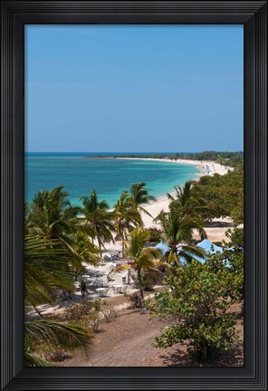 Framed Trinidad, Cuba, beach from the Hotel Ancon Print