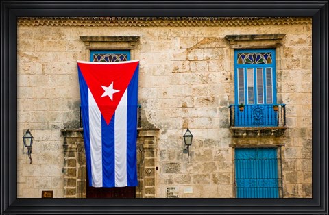 Framed Plaza de la Catedral, Old Havana, Cuba Print