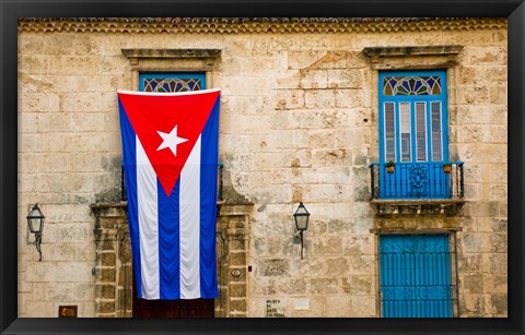 Framed Plaza de la Catedral, Old Havana, Cuba Print