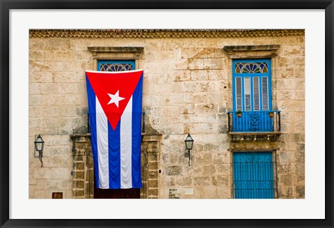 Framed Plaza de la Catedral, Old Havana, Cuba Print