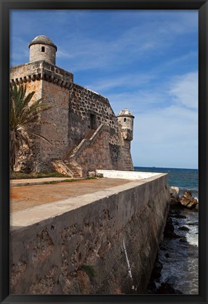 Framed Cojimar Fort, Cojimar, Cuba Print