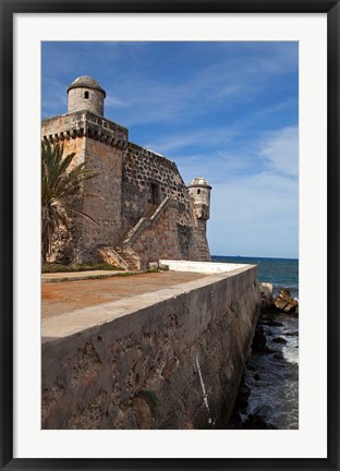 Framed Cojimar Fort, Cojimar, Cuba Print