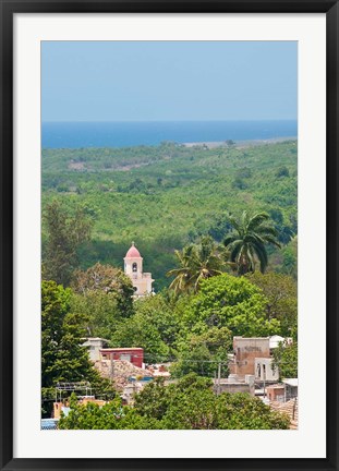 Framed Cuba, Trinidad from Palacio Brunet tower Print