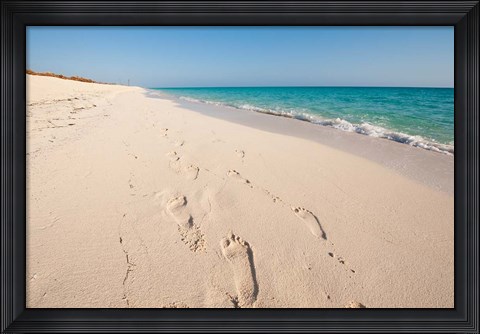 Framed Cuba, Sol Cayo Santa Maria Resort, Footprints Print