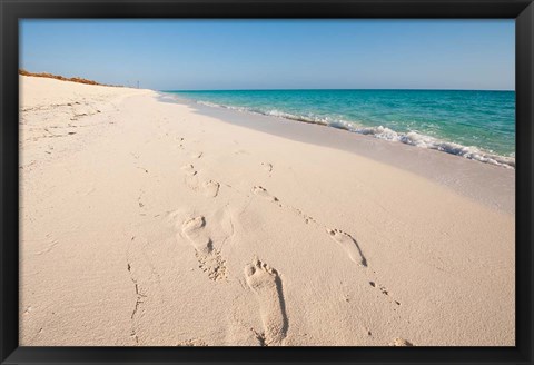 Framed Cuba, Sol Cayo Santa Maria Resort, Footprints Print