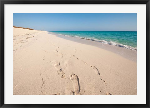 Framed Cuba, Sol Cayo Santa Maria Resort, Footprints Print