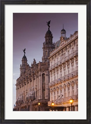 Framed Cuba, Gran Teatro de la Habana, Hotel Inglaterra Print
