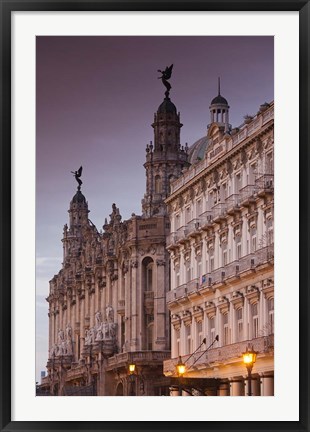 Framed Cuba, Gran Teatro de la Habana, Hotel Inglaterra Print