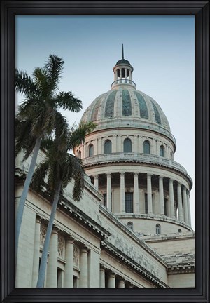 Framed Cuba, Havana, Dome of the Capitol Building Print