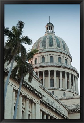 Framed Cuba, Havana, Dome of the Capitol Building Print