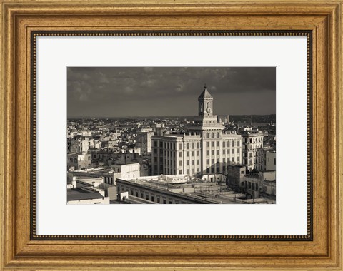Framed Cuba, Havana, Edificio Bacardi building Print